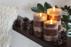candles - Stock Image